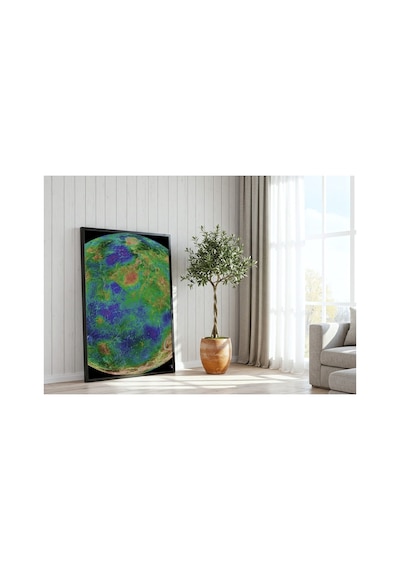 Nasa Venüs Güney Kutbu Yarımküre Görünümü Çerçevesiz Poster 21x30 Cm A4 Uzay Astronomi Galaksi