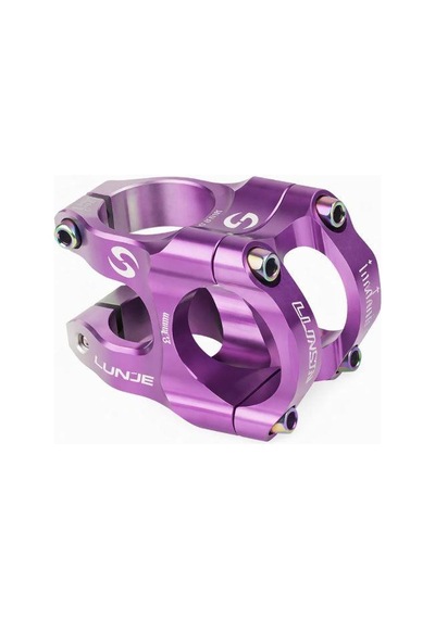 Lunje Alüminyum 31,8mm Mtb Freeride Gidon Boğazı Bisiklet Gidon Boğazı Mor Gümüş Çift Renk Boğaz Turuncu