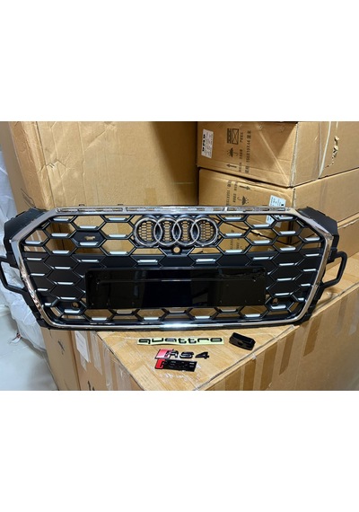 Audi A4 Rs4 Ön Panjur Krom Çerçeve B9,5 2020+ Sonrası Uyumlu
