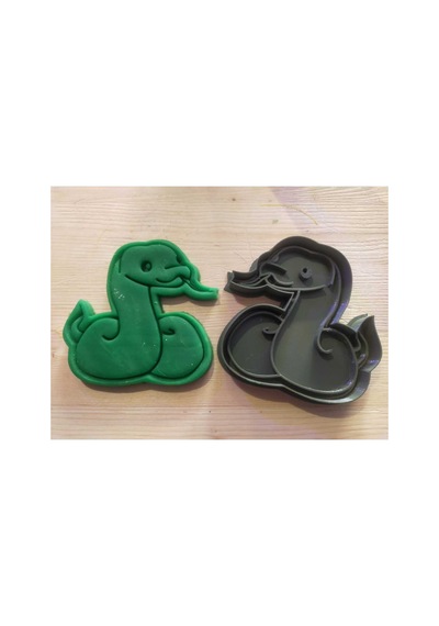 Slytherin Kurabiye Kalıbı Nagini 2 Parça 9 X 9 Cm Gıdaya Uygun Diğer
