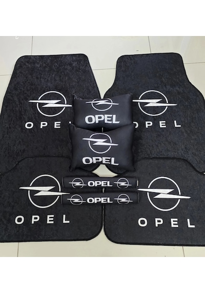 Opel Kaymaz Taban Dekoratif Oto Paspas Ve 2 Yastik 2 Kemer Araç Uygun