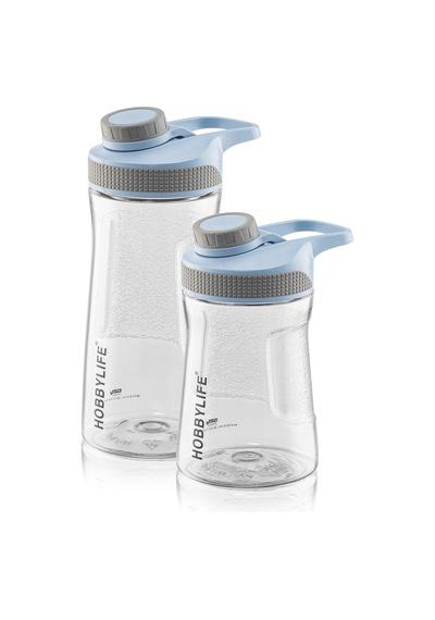 2 Li Set 730ml 530ml. Su Matarası Su Şişesi Suluk Bpa Içermez Mavi MAvi