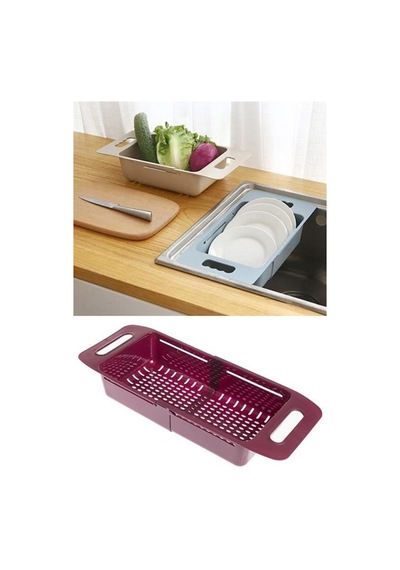 Uzayıp Kısalabilen Ayarlanabilir Plastik Lavabo Mutfak Süzgeci Plastik Diğer