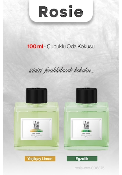 Rosıe 100 Ml Egzotik Ve Yeşilçay Limon Çubuklu Oda Kokusu Fresh