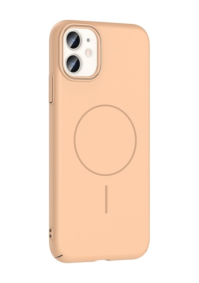 Apple Uyumlu iPhone 11 Uyumlu Kılıf Magsafe Şarj Özellikli Zore Ruby Silikon Kapak - Lacivert Lacivert -