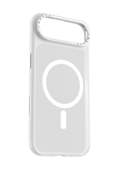 Apple Uyumlu iPhone 17 Air  Kılıf M-safe Şarj Özellikli Metal Kamera Standlı Lenyes Ck226 Pc Kapak Şeffaf Şeffaf