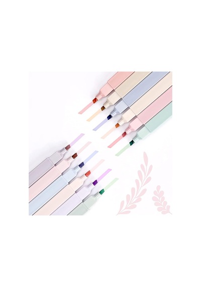 Ultra Pastel Renk Fosforlu İşaretleme Kalemi 6'li Set, İşaretleme Kalemi, Okul Ve Öğrenciler İçin Genel