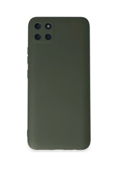 Realme C11 Uyumlu Kılıf Nano İçi Kadife Silikon - Koyu Yeşil