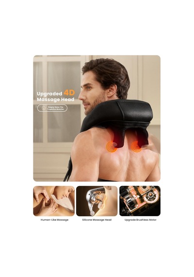 Boyun Ağrısı İçin Shiatsu Boyun Masajı Kablosuz Genişliği Ayarlanabilir Omuz Sırt Masajı Isı İle 4d Yoğurma Derin Doku Masajı Ev Ofis Araba Hediyeleri İçin Kullanın Boyun Ağrısı İçin Shiatsu Boyun Masajı Kablosuz Genişliği Ayarlanabilir Omuz Sırt Masajı Isı İle 4d Yoğurma Derin Doku Masajı Ev Ofis Araba Hediyeleri İçin Kullanın