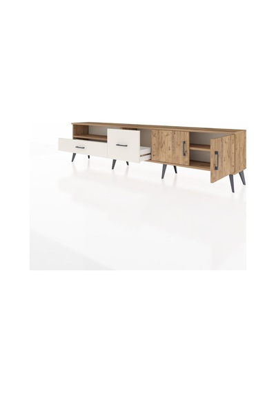 Arges Tv Ünitesi 2 Raflı 2 Çekmeceli 2 Kapaklı 220x30x51 Çam-çam/aytaşı Atlas Çam/aytası - Atlas Çam Arges Tv Ünitesi 2 Raflı 2 Çekmeceli 2 Kapaklı 220x30x51 Çam-çam/aytaşı Atlas Çam/aytası - Atlas Çam