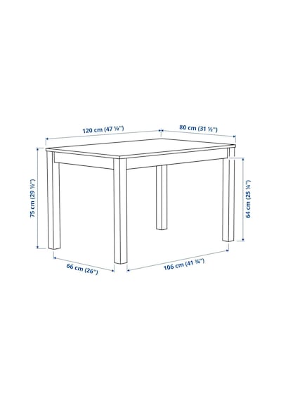 Ikea Bej Geniş Yemek Masası - Mutfak Masası