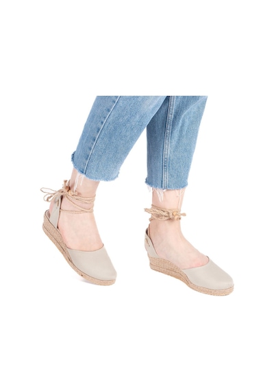 Star Tombis Gerçek Elişi Hasır Jüt Bileğe Bağlı Ipli Günlük Kız Çocuk Espadril Handmade Bej