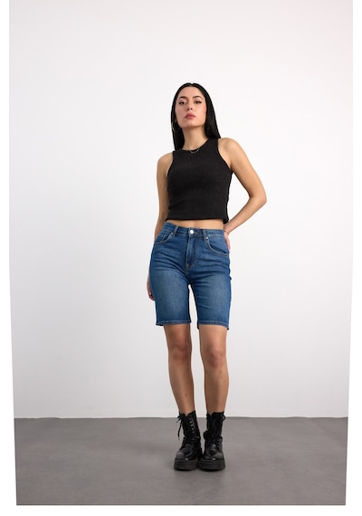 40391-73603 Kadın Mom Fit Mıd Waıst Denim Şort 40391-73603 Koyu Mavi 40391-73603 Kadın Mom Fit Mıd Waıst Denim Şort 40391-73603 Koyu Mavi