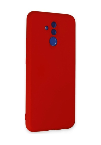 Newface - 823 - Huawei Mate 20 Lite Kılıf Nano İçi Kadife Silikon - Csmo-tex - - Kırmızı