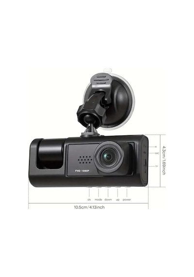 Araç İçi Kamera 3 Lens Kamera A
