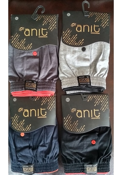 3'Lü Anıt Erkek Düğmeli Penye Boxer 1146