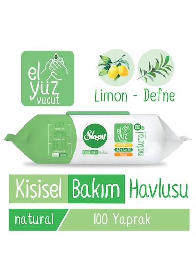 Sleepy Natural Kişisel Bakım Havlusu 100 Yaprak Tekli