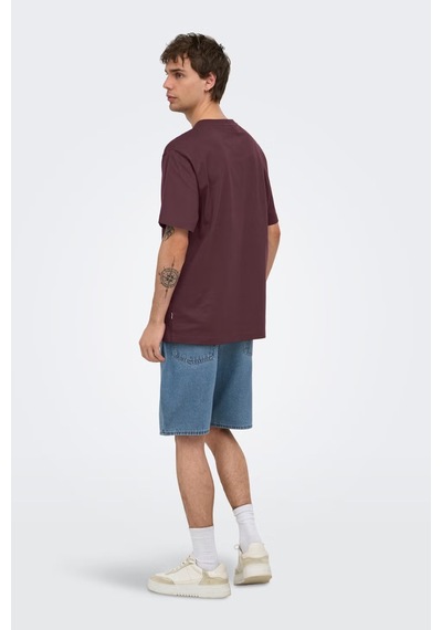 Only & Sons Onsfred % 100 Pamuk Relaxed Fit Bisiklet Yaka T Shirt Erkek T Shirt 22022532 Bordo Only & Sons Onsfred % 100 Pamuk Relaxed Fit Bisiklet Yaka T Shirt Erkek T Shirt 22022532 Bordo