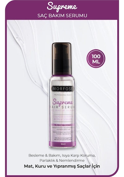Supreme Keratin & Vegan Kolajen İçeren Saç Serumu 100 Ml