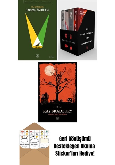Dinozor Öyküleri + Kara Dörtleme Kutu Set 4 Kitap + Cadılar Bayramı Ağacı