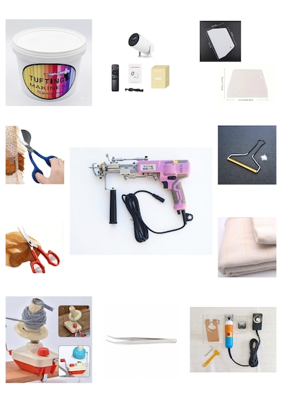 Ak-v Tufting Makinesi Full Set Pembe Ak-v - Turuncu-mavi Tıraş Makinesi Set İçeriği Açıklama Kısmındadır