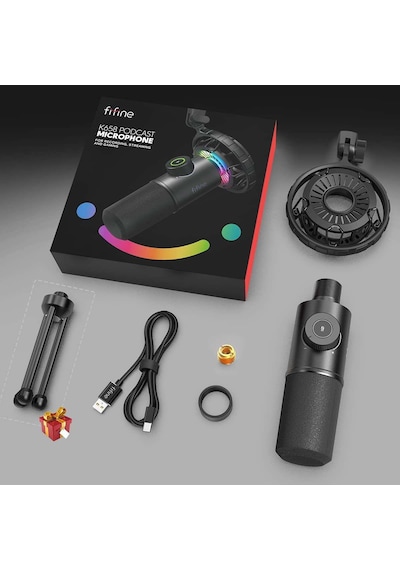 Fifine K658 USB Yayıncı ve Bilgisayar Mikrofonu