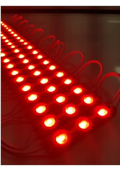 20 Adet 5 Watt Kırmızı Işık Ip65 Modül Led, 10 Adet Magnetli, Çok Kaliteli Kırmızı Işık Modül Led Kırmızı