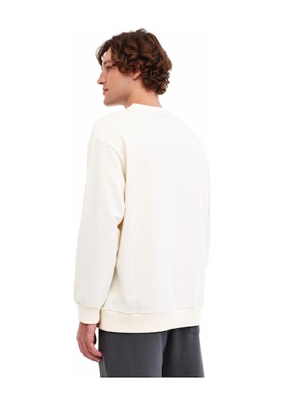 Lumberjack Sn75c Neck Erkek Sweatshırt 5pr Ekru