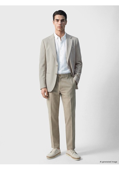 Lcw Busıness Bej Slim Fit Erkek Blazer Ceket