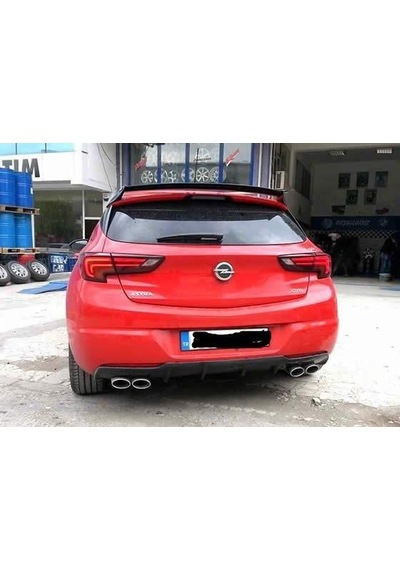 Opel Astra K Spoiler 3 Parça Opc Fiber