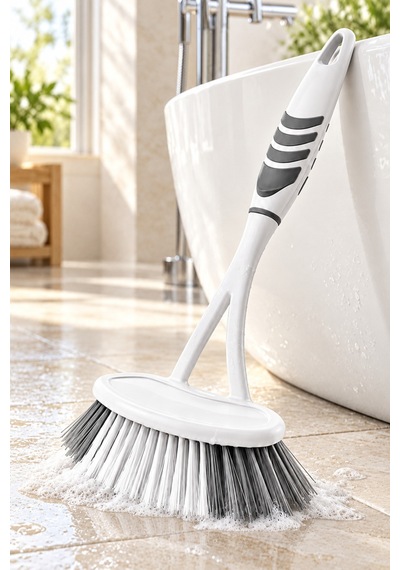 Softon Saplı Lavabo Ve Küvet Temizleme Fırçası, Banyo Tezgah Ve Fayans Temizlik Fırçası Kokulu Sap - 935966606