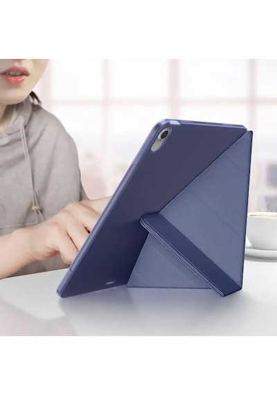 Huawei Pad X9 İle Uyumlu 11.5 Kılıf Kalem Koyma Bölmeli Stand Olan Uyku Modlu Suni Deri Sku: Zeusb0ddhd55h7 Arka Kapak