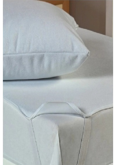 Divanev 70x120 Cm Yastık Kılıflı Sıvı Geçirmez Pamuk Alez Ve Yastık Kılıflı Alez ,, Takım Beyaz