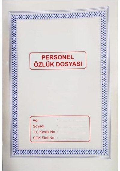 Gülpaş Personel Özlük Dosyası 10  Adet