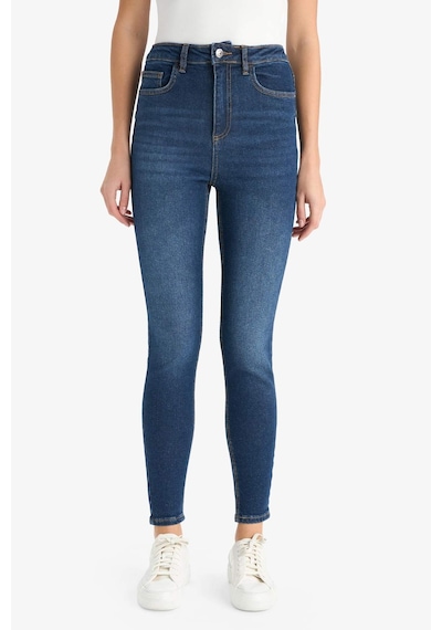 Defacto Skinny Fit Yüksek Bel Bilek Boy Jean Pantolon F2964ax25wnnm34 Mavi