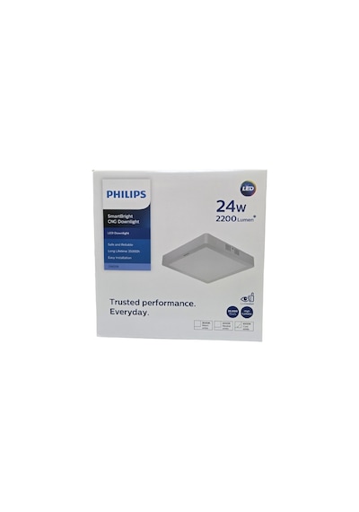 Philips Smartbright Sıvaüstü Kare Tavan Led Lamba 24w 6500k Beyaz Işık 2200 Lümen 29,5 Cm Plastik Gövde 1