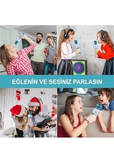 Eğlenceli Karaoke Mikrofonu - Çocuklar İçin