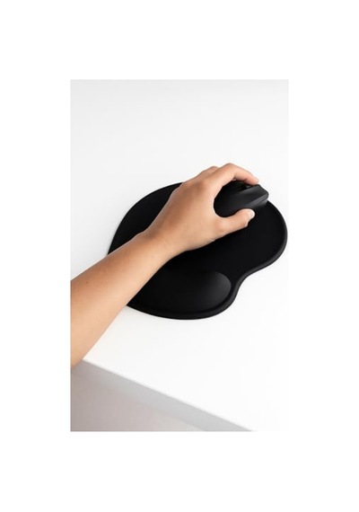 Siyah Bilek Destekli Ergonomik Mouse Pad