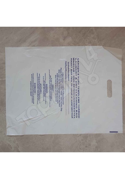 Otel Tipi Kirli Çamaşır Poşeti Laundry Bag K-146 500 Adet Beyaz