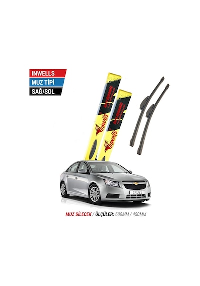 Chevrolet Cruze İnwells Muz Silecek Takımı 2009-2013