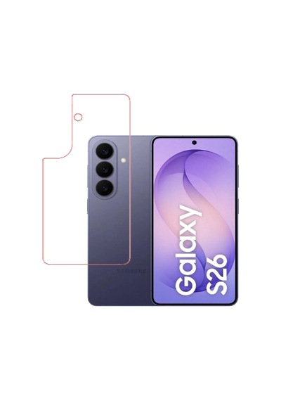 Samsung Uyumlu Galaxy S26 İle Şeffaf Arka Esnek Nano Koruyucu