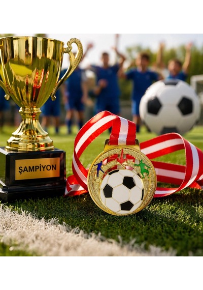 Avessa Mad-fut-2 Futbol Figürlü Madalya 6.5 Cm Çok Renkli
