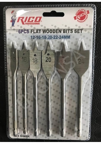 Rico 6 Parça Hex Yaprak Matkap Ucu Takımı