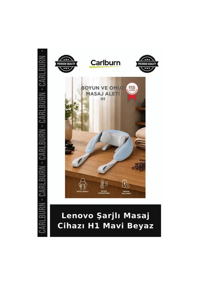 Özel Seri Lenovo Şarjlı Masaj Cihazı H1 Mavi Beyaz Rahatlama Bacak Aleti Günlük Kullanım Çok Renkli