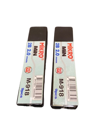 Mikro Min M-918 2b 2.0mm Mekanik Kalem Ucu 9'lu Paket