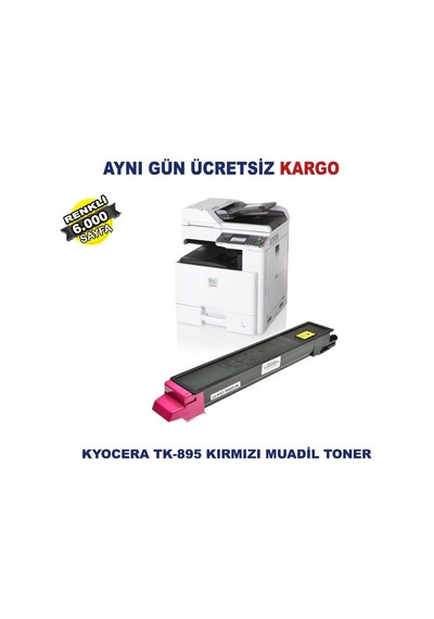 Tk-895 / Kyocera Ecosys Fs-C8020 Kırmızı Uyumlu Toner 6.000 Sf