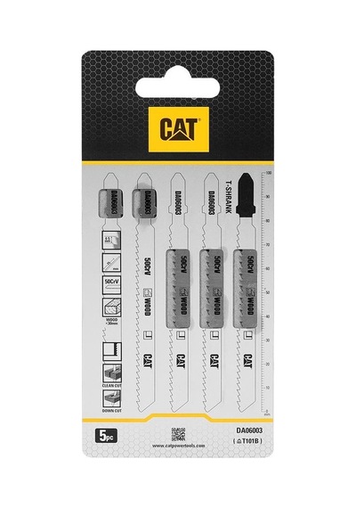 Cat Da06003 5 Parça Profesyonel Ahşap Çapaksız Temiz Kesim Dekupaj Testere Bıçağı