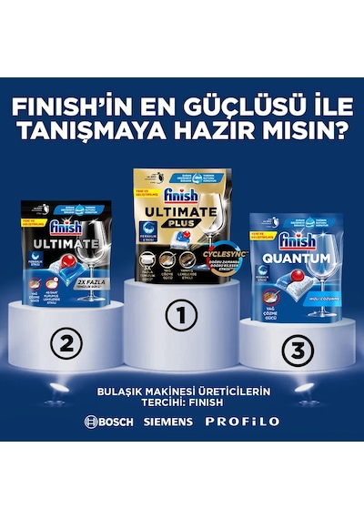 Finish Quantum 40 Kapsül Bulaşık Makinesi Deterjanı