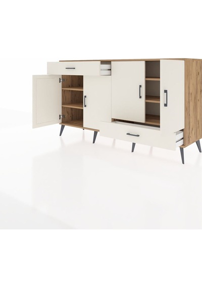 Hyperion Konsol 5 Raflı 2 Çekmeceli 4 Kapaklı 176x44x99 Çam-aytaş Çam-aytaşı Hyperion Konsol 5 Raflı 2 Çekmeceli 4 Kapaklı 176x44x99 Çam-aytaş Çam-aytaşı