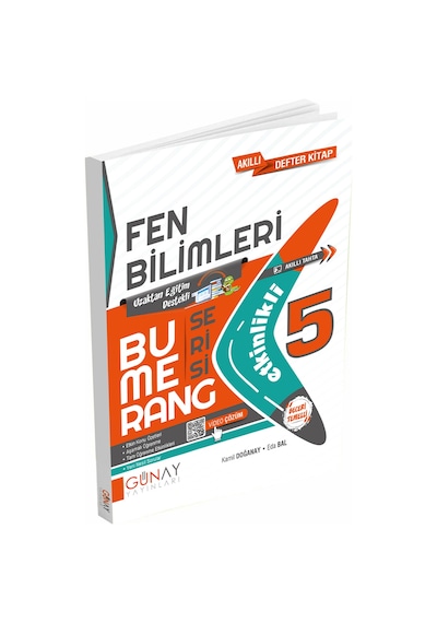 Günay Yayınları 5. Sınıf Bumerang Fen Bilimleri Akıllı Defter Kit